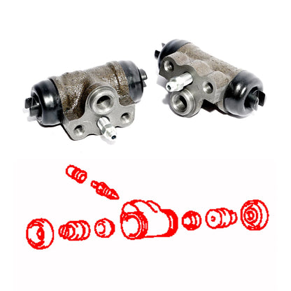 3/4 Rear Wheel Brake Cylinder for Mitsubishi Colt Plus Z23W Z24A Z24W Z25A 2002-2012