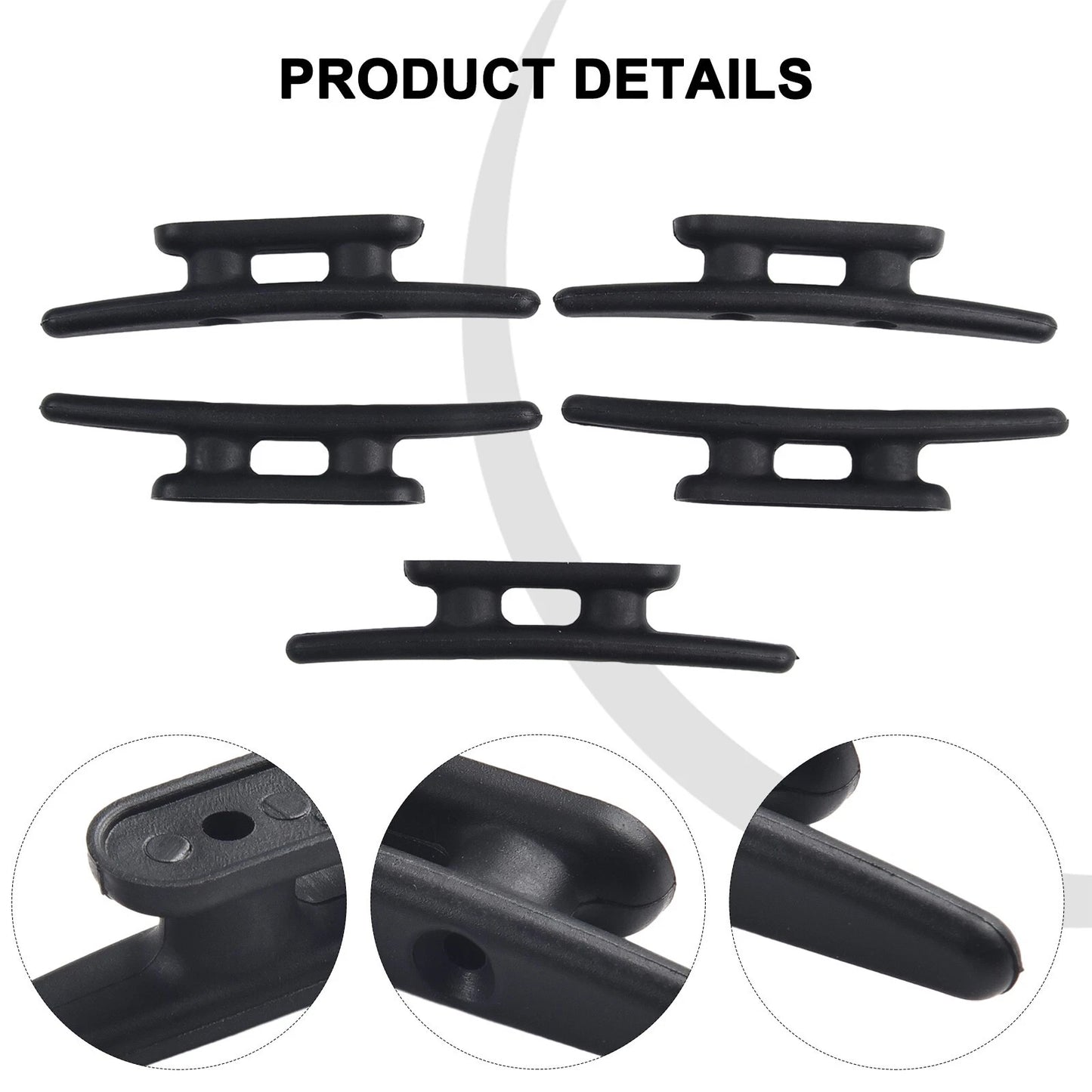Deck Cleats / 4" 5pcs / Rope Cleat for Boat Dock