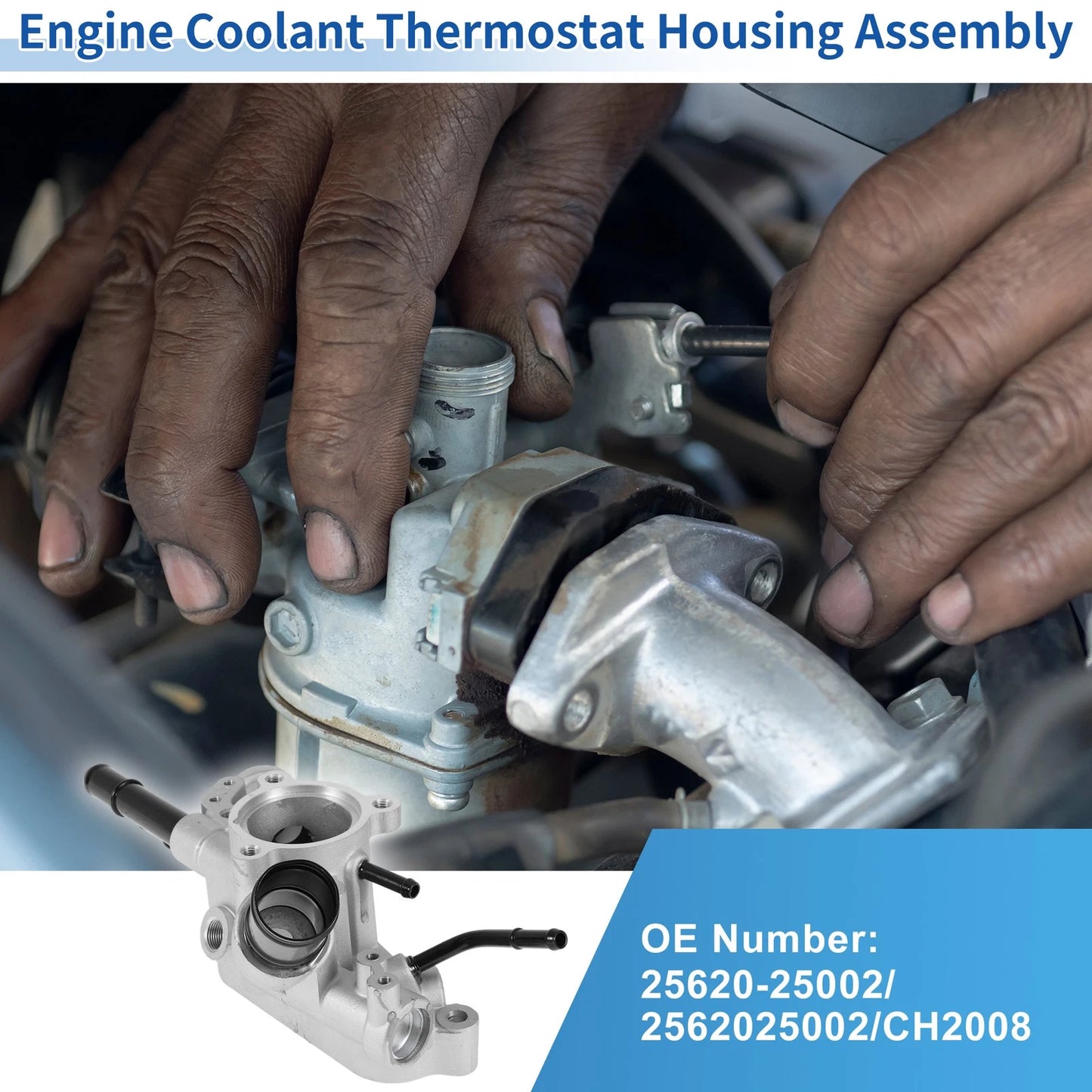 Engine Coolant Thermostat Housing for Hyundai Sonata (2006-2010)