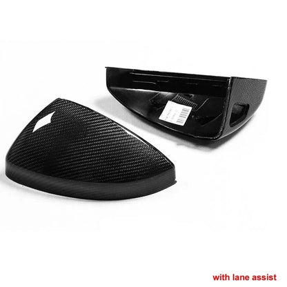 Real Carbon Side Mirror Shell Replace For Audi TT TTS R8 2016-19 w/ Lane Assist