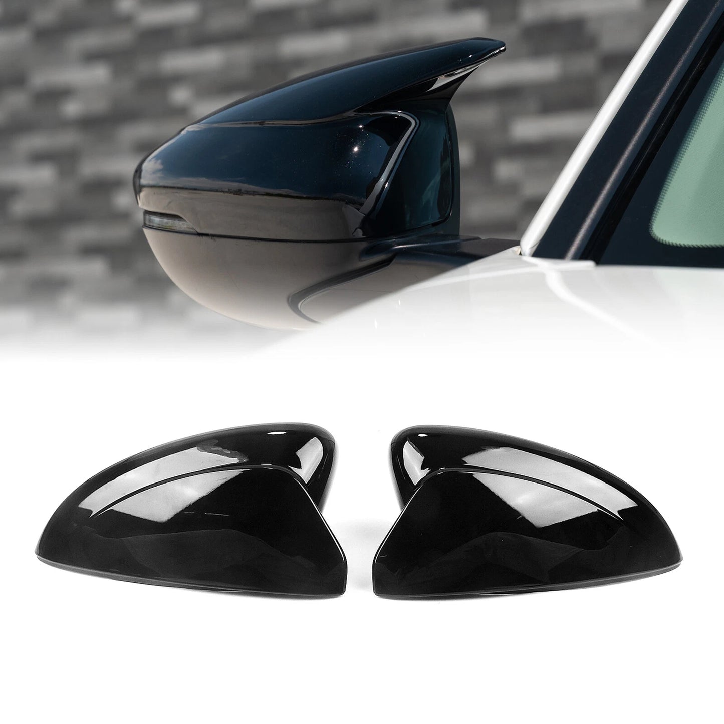 Gloss Black Side Mirror Covers for Honda Accord (2022-2025)