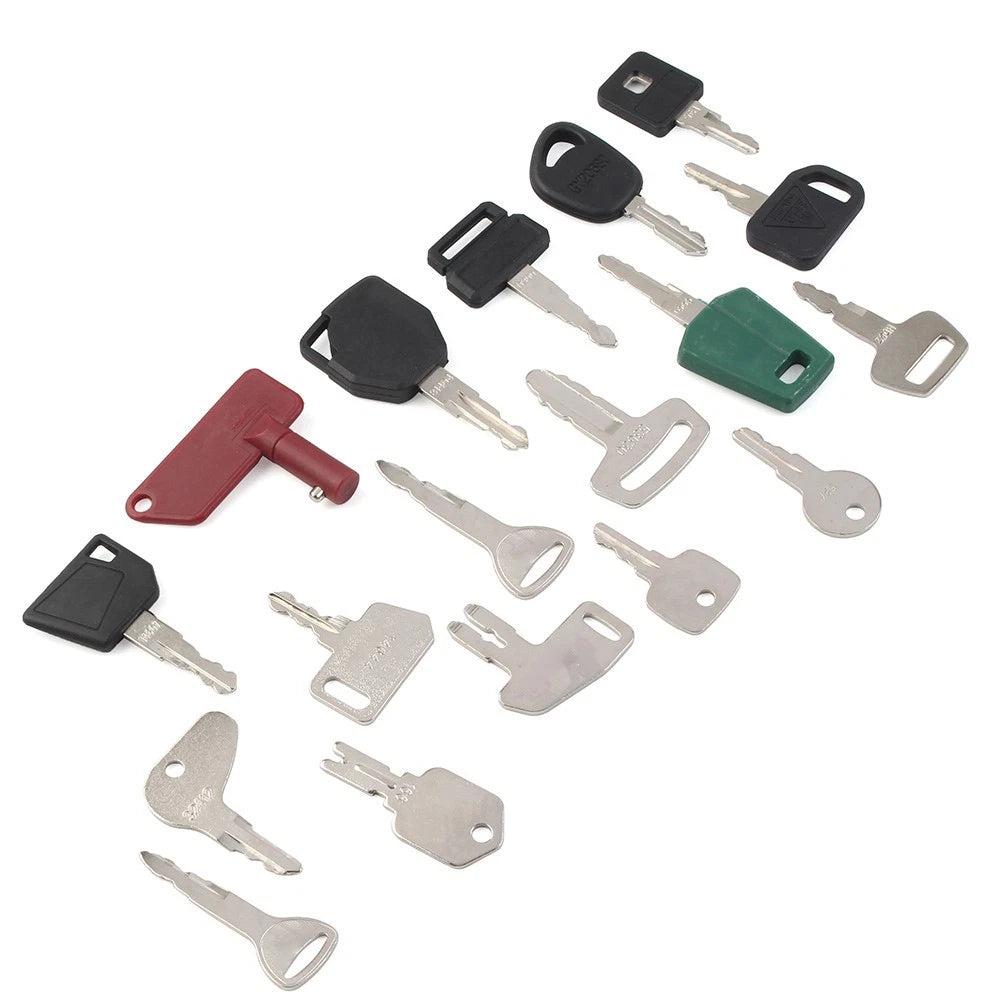 Ignition Key Set for John Deere & Kubota Heavy Equipment Construction