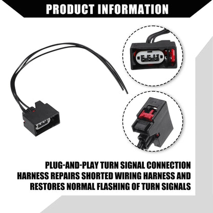 Turn Signal Light Connector Plug Harness for Jeep Wrangler JK (2007-2018)