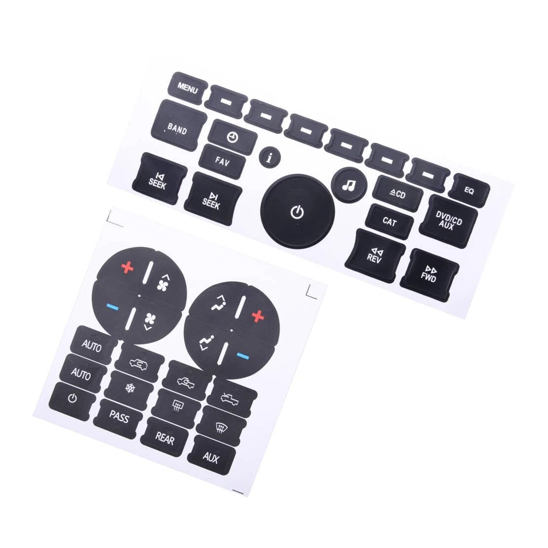 A/C & Radio Dash Button Repair Cover for Chevy GMC Sierra Yukon (2007-2014)