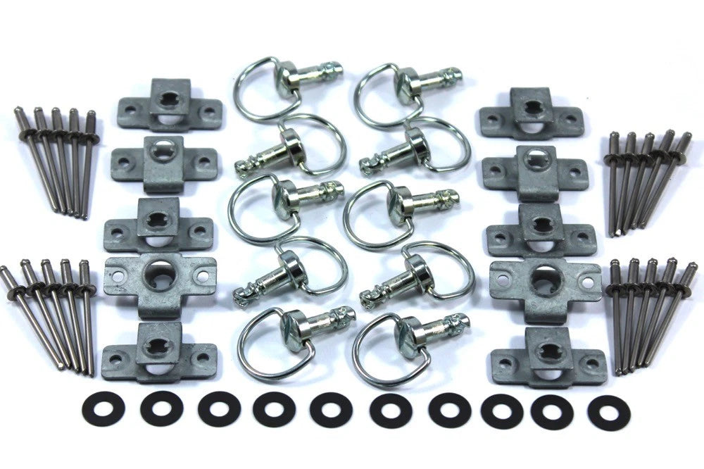 10 x Dzus Fasteners for Motorcycle Forks