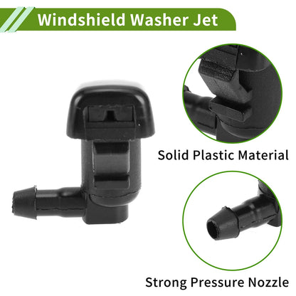 1 Set Windshield Washer Nozzle With Hose Connector for Chevrolet