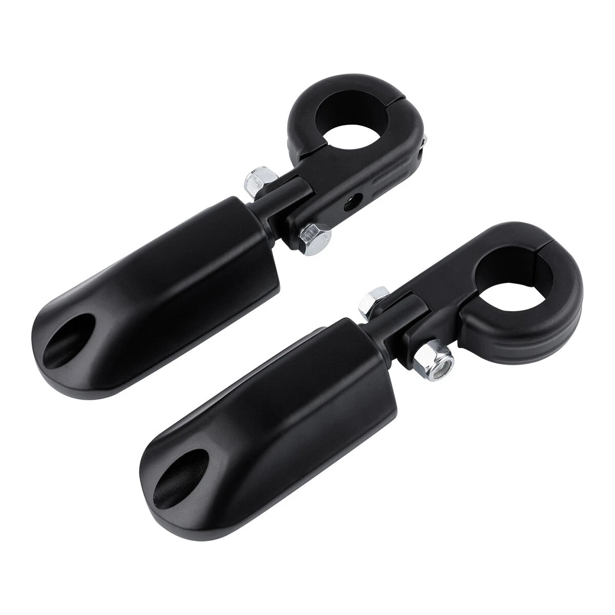 Matte Black 1.25" Highway Bar Footpegs for Harley Sportster XL 883 1200 (2004-2023)