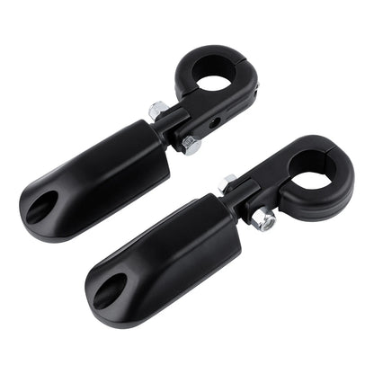 Matte Black 1.25" Highway Bar Footpegs for Harley Sportster XL 883 1200 (2004-2023)