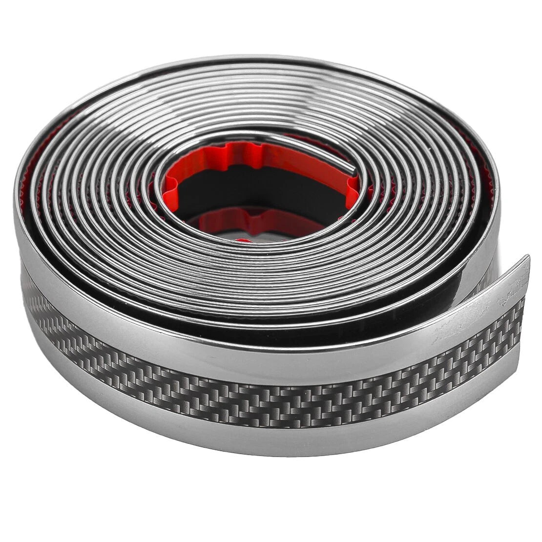 Carbon Fiber Style Door Sill Scuff Cover for Car Accessories (Fits All Years)
