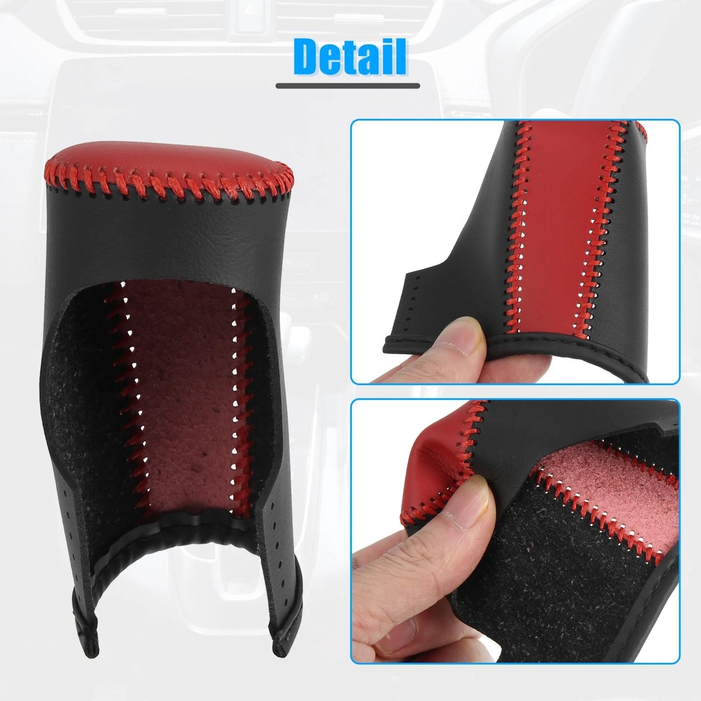 Black Red Gear Shifter Knob Cover for Mazda 3 (2014-2018)