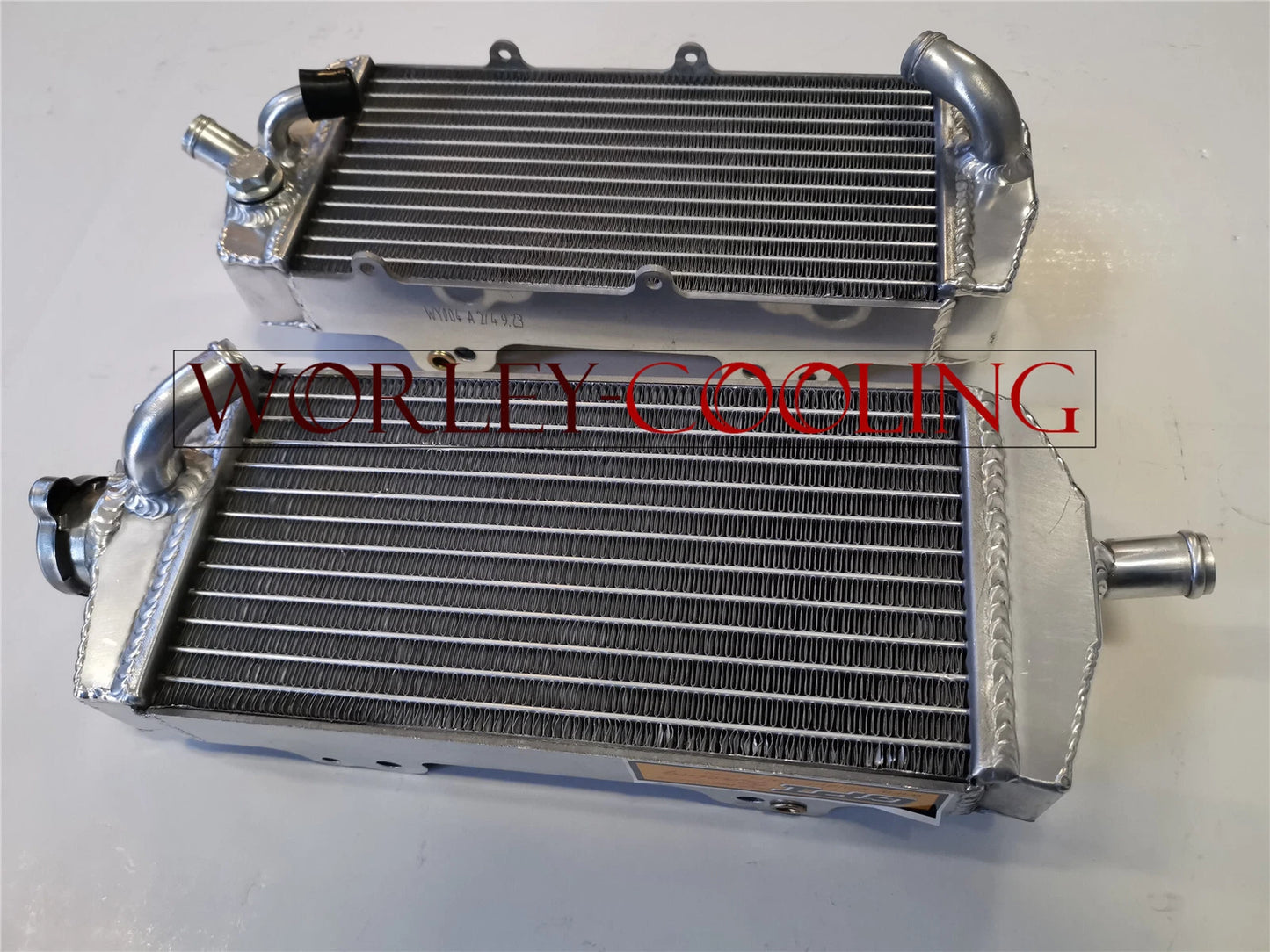 KTM 400 450 525 SX/MXC/EXC Aluminum Radiator & BLUE Hose Kit (2003-2007)