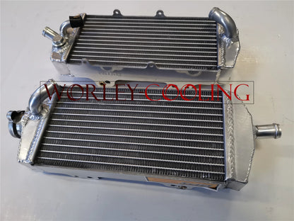KTM 400 450 525 SX/MXC/EXC Aluminum Radiator & BLUE Hose Kit (2003-2007)