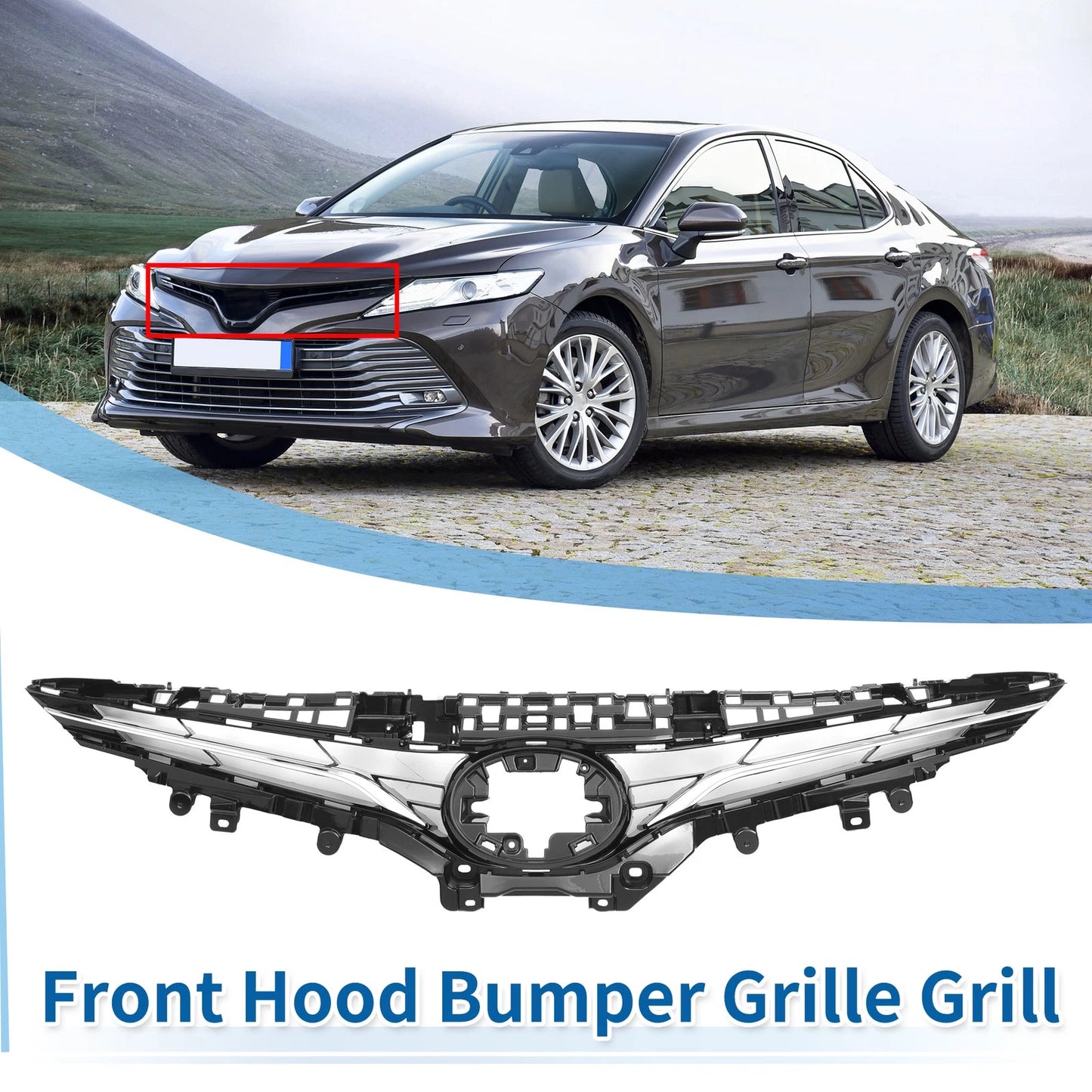 Front Hood Bumper Grille for Toyota Camry LE