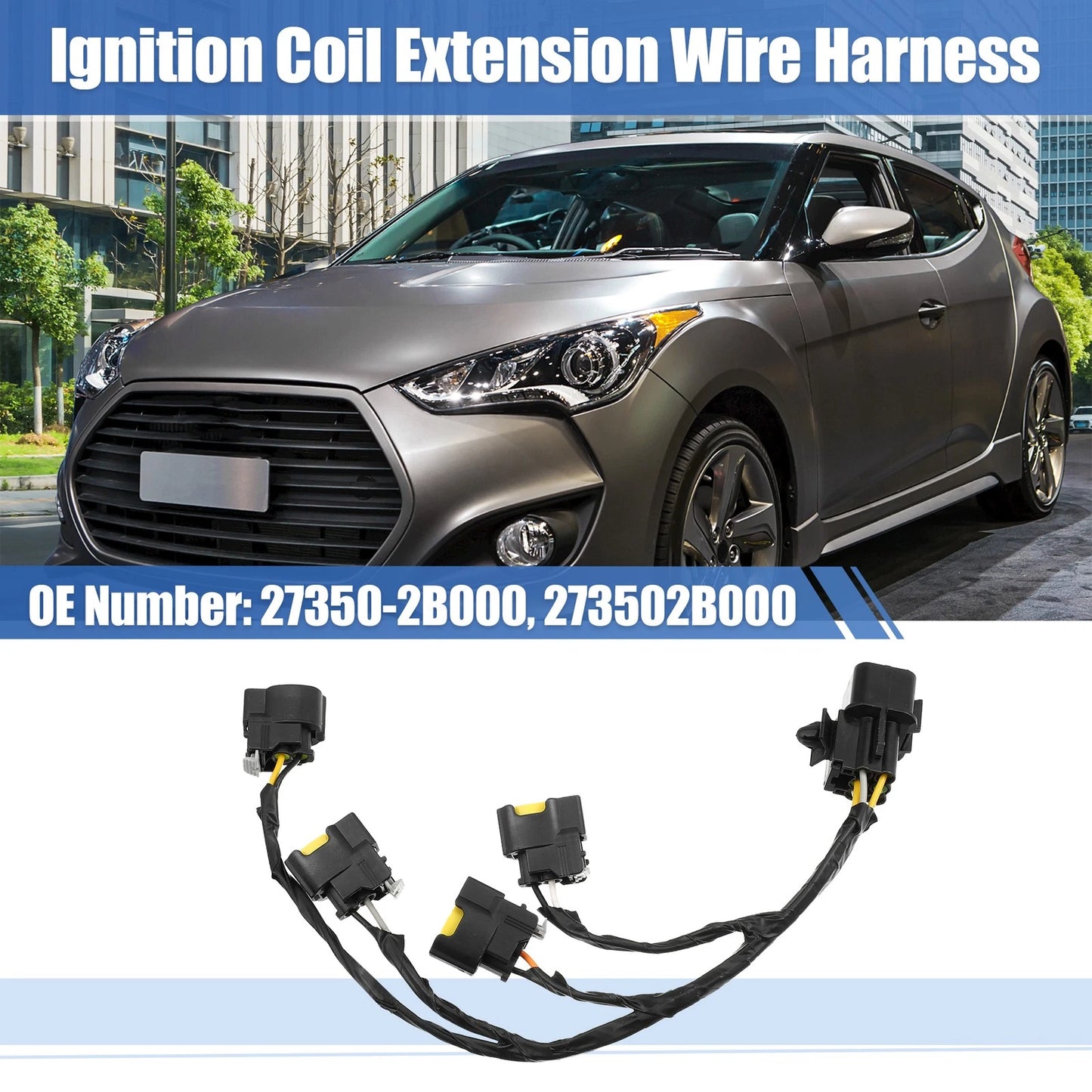 Ignition Coil Wire Harness for Kia Rio, Soul & Hyundai Veloster (2011-2019)