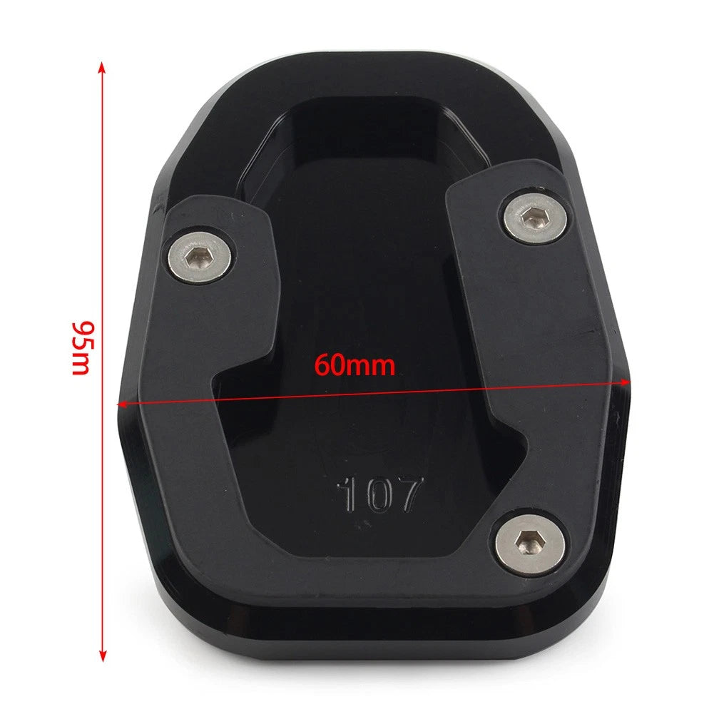 CNC Side Stand Enlarger Plate for Ducati Desert X 2022+ Aluminum Black