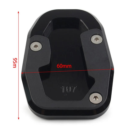 CNC Side Stand Enlarger Plate for Ducati Desert X 2022+ Aluminum Black