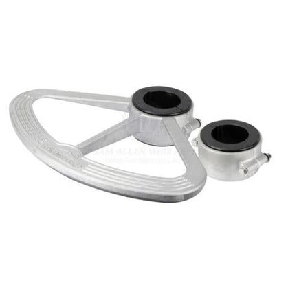 Boat Pedestal Footrest for Tube Post 72.6mm Heavy-Duty Cast Aluminium