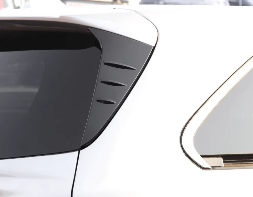 Rear Spoiler Side Cover Trim for 2021-2023 Toyota Sienna Glossy Black 2 x
