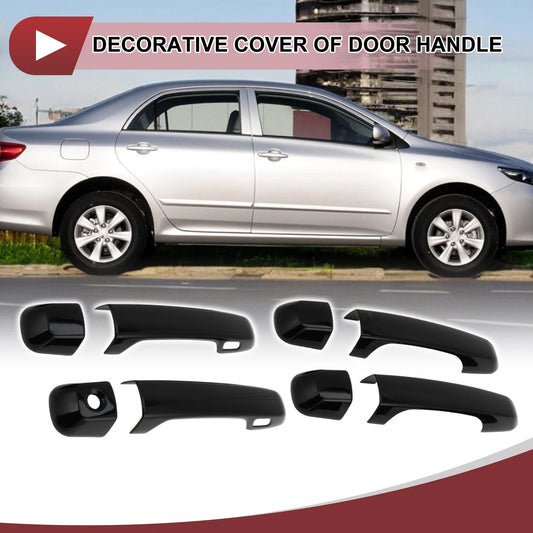 Car Door Handle Cover Set for Toyota Land Cruiser Gloss Black