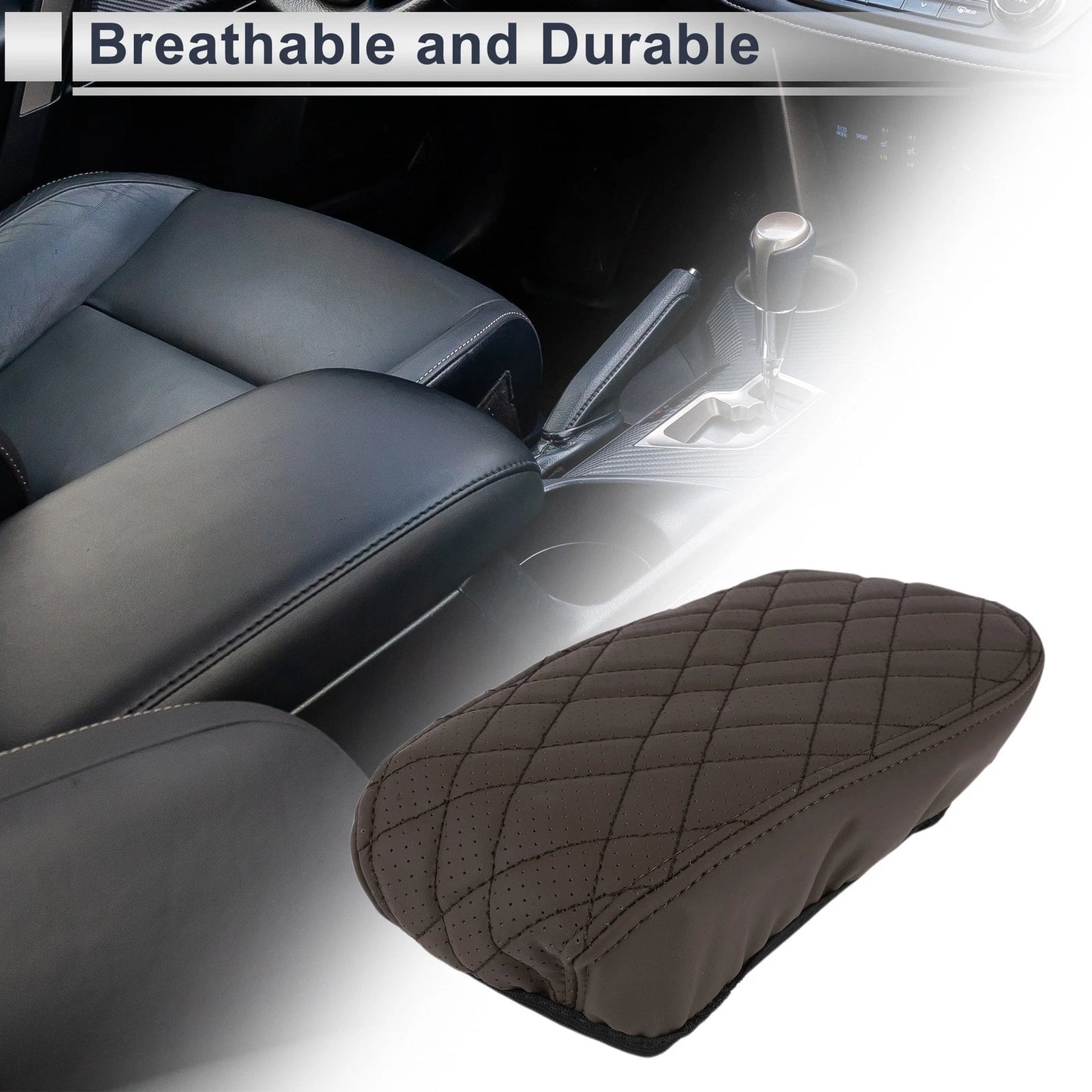 Deep Brown Center Console Cover for BMW X1 (2016-2022)