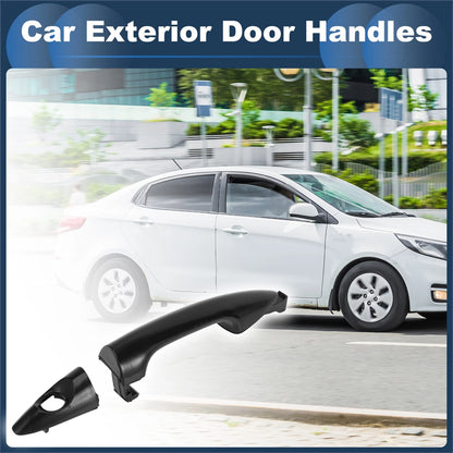 Front Left Door Handle for Kia Rio (2011) - Black, 1 Pcs