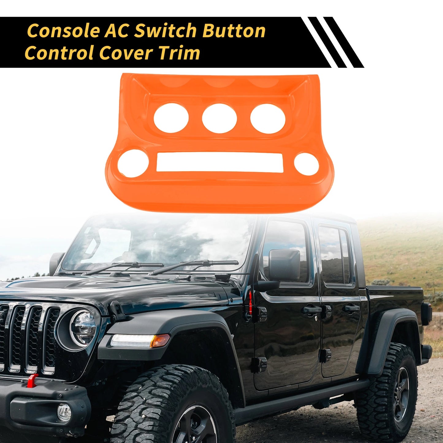 AC Switch Button Control Cover Trim for Jeep Wrangler JK JKU (2007-2018)