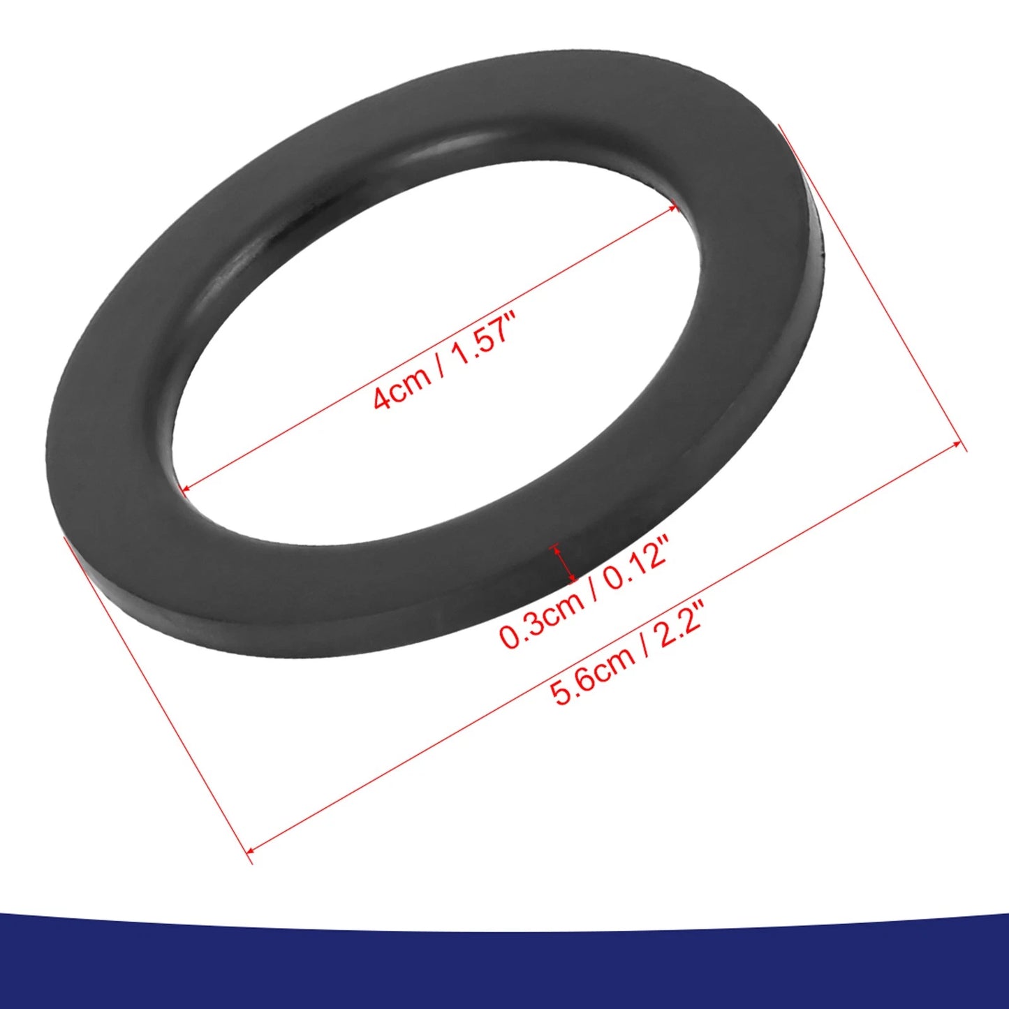 Item of 2 Motorcycle Rubber Oil Tank Cover Seal O Ring Gasket Circular