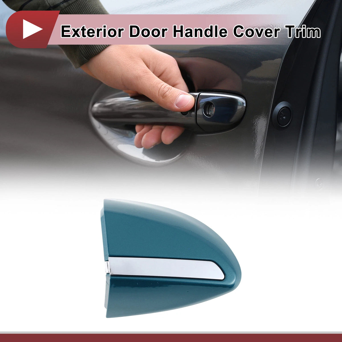 Light Blue Exterior Door Handle Cover Trim for Toyota Corolla (2014-2018)