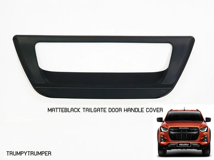 Matte Black Tailgate Handle Cover for Isuzu D-Max 2020-2022