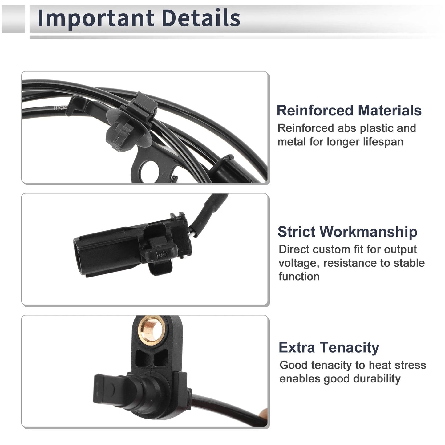Front Right ABS Wheel Speed Sensor for Toyota Prius C (2012–2019)