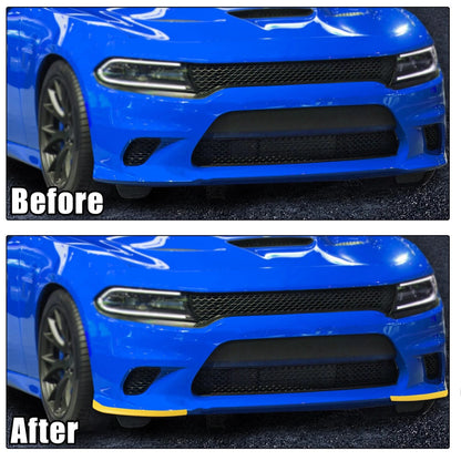 Car Front Bumper Lip Splitter Protector Yellow for Dodge Charger (2015-2023)