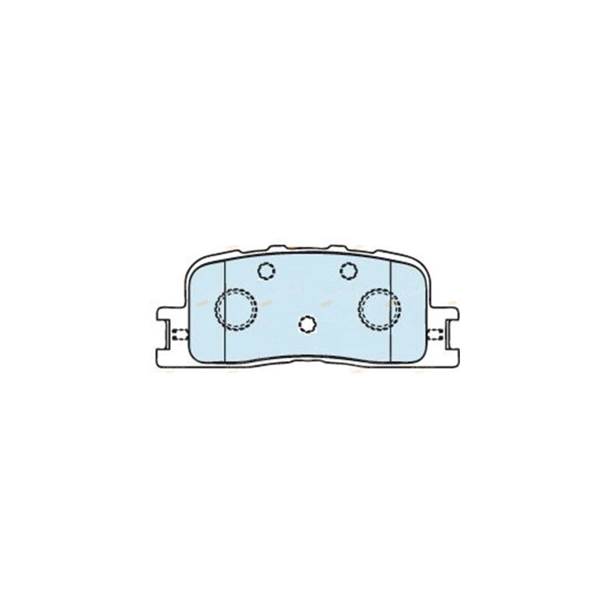 Rear Disc Brake Pad Set 4X4 for Toyota Kluger MCU28R (2003–2003)