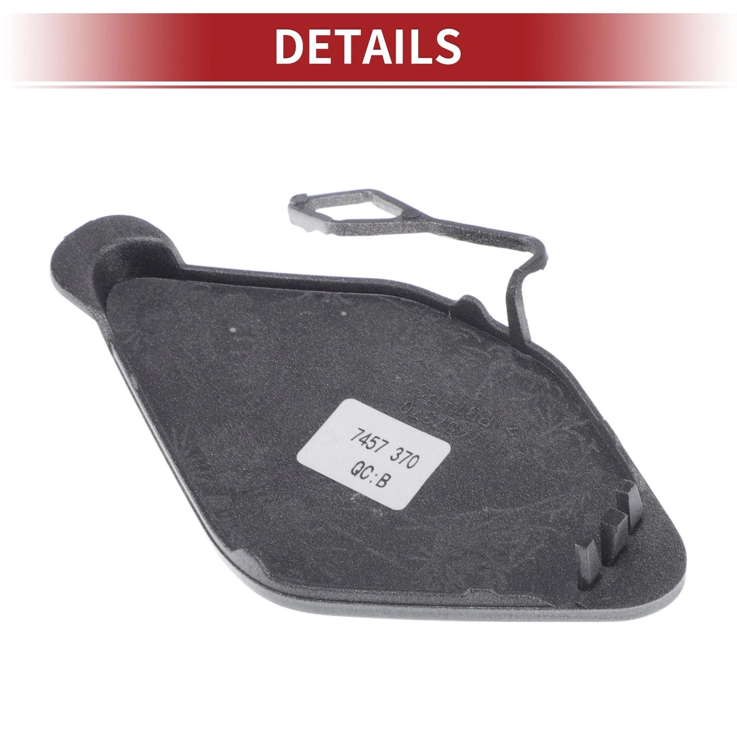 Car Bumper Tow Hook Cover for BMW 320i (2016-2018) - Silver Tone