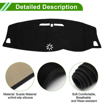 Dashboard Cover Mat for Volvo S60/V60/XC60 (2018-2022) Sun Protector Black