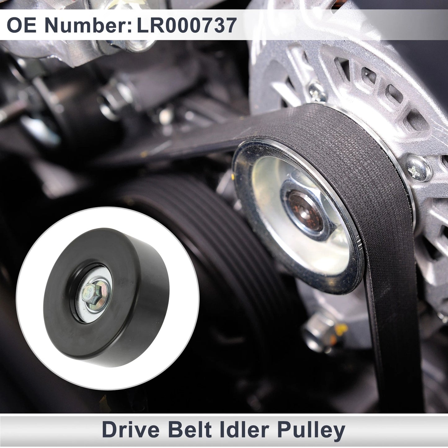 Drive Belt Idler Pulley for Land Rover Discovery (2004-2009) 1 Pc