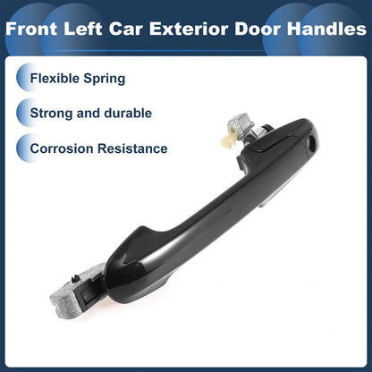 Front Left Door Handle for Honda Accord (2003-2007) Black