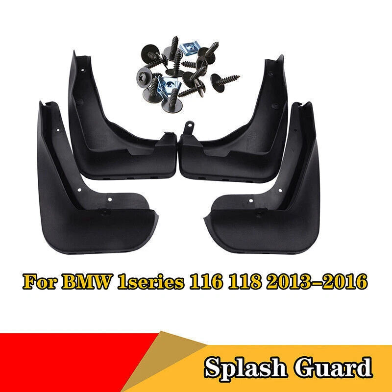 4 x Mud Flaps for BMW 1 Series 116i 118i Splash Guards (2012-2016)
