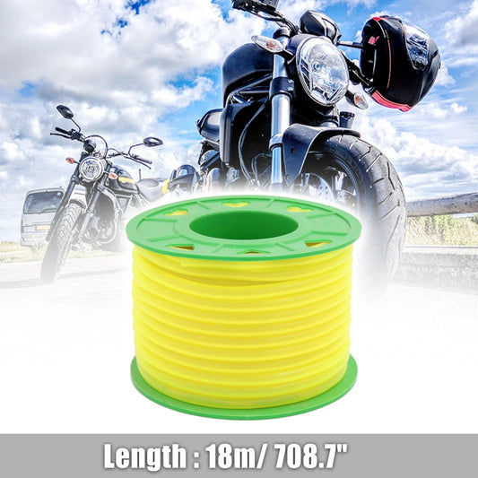 18M Yellow Silicone Petrol Oil Fuel Hose for Motorcycle
