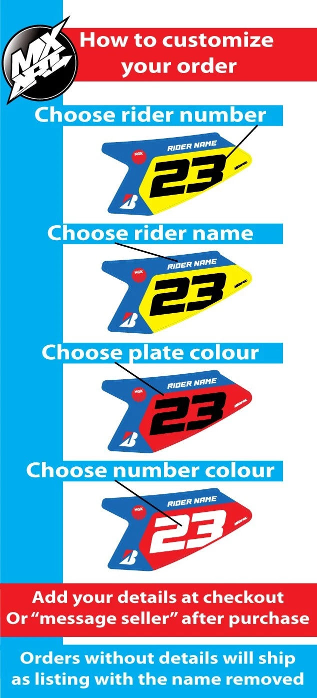 Custom Graphic Kit for Yamaha WRF 250 426 (1998-2002) - Aussie Pride Stickers