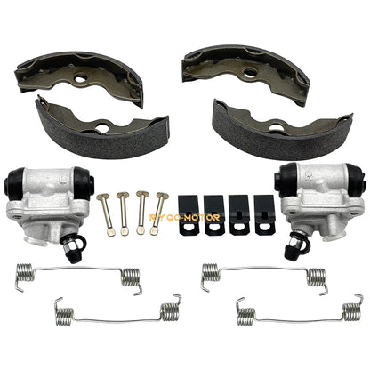 Front Brake Wheel Cylinder & Brake Shoes Springs Pins for Honda Recon