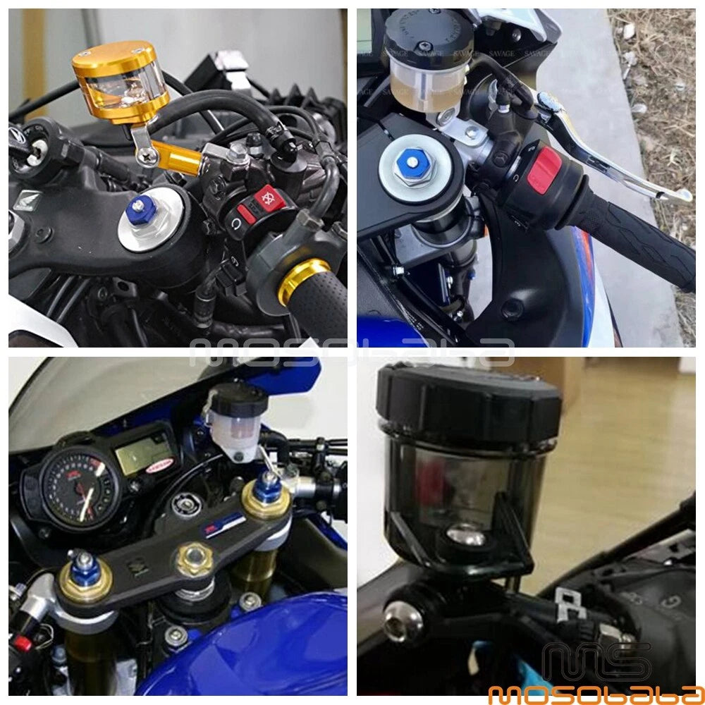 Plastic Front Brake Fluid Reservoir Tank for Suzuki GSXR 750 1000 SV650 (2001-2023)
