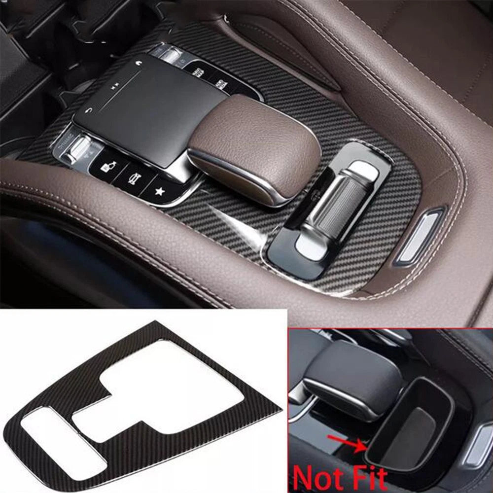 Carbon Fiber ABS Central Gear Shift Panel Trim for Mercedes Benz X167 W167 (2020-2023)