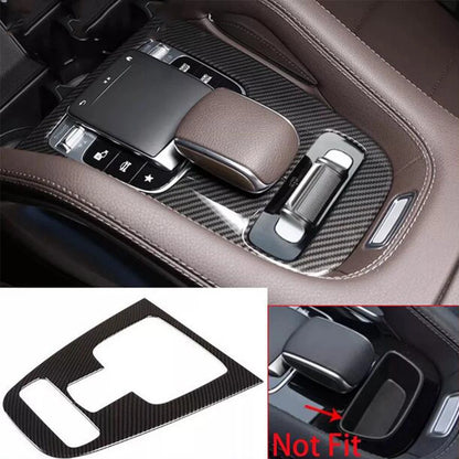 Carbon Fiber ABS Central Gear Shift Panel Trim for Mercedes Benz X167 W167 (2020-2023)