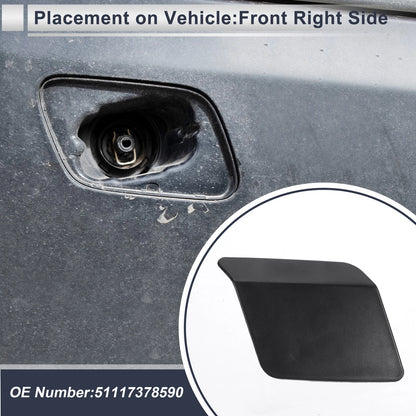 Bumper Headlight Washer Nozzle Cover for BMW X5 (Unpainted)