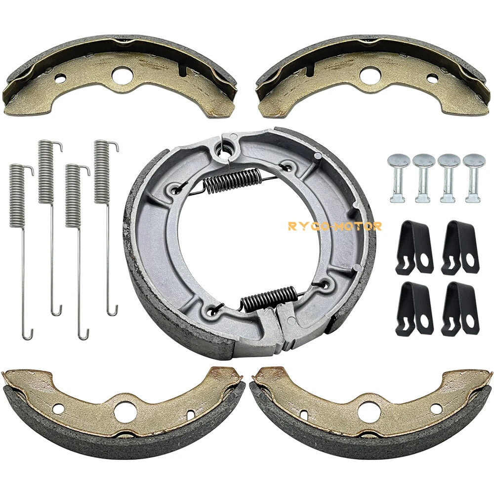 Brake Shoes W/Springs Pins for Yamaha Big Bear 350 Kodiak 400 YFM