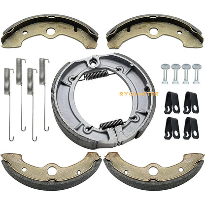 Brake Shoes W/Springs Pins for Yamaha Big Bear 350 Kodiak 400 YFM