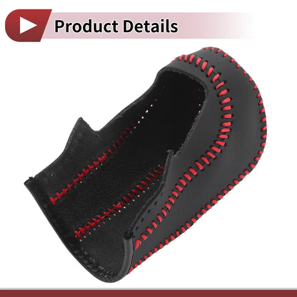 Gear Shift Knob Cover for Ford Fiesta 2009-2012 Red Faux Leather
