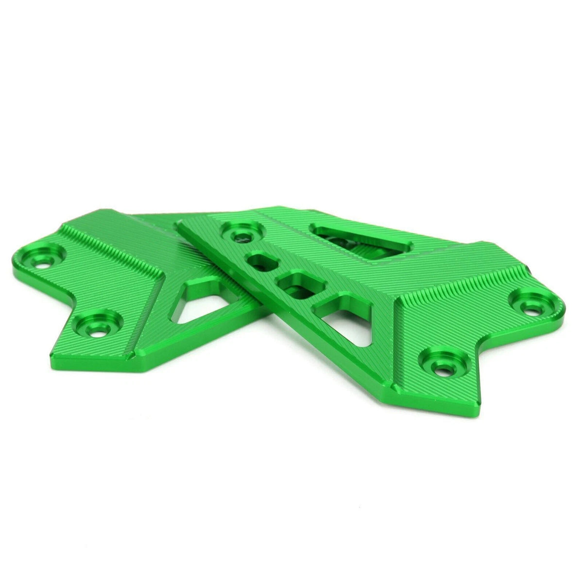 CNC Aluminum Heel Guard Set Green for Kawasaki Z900 (2017-2020)