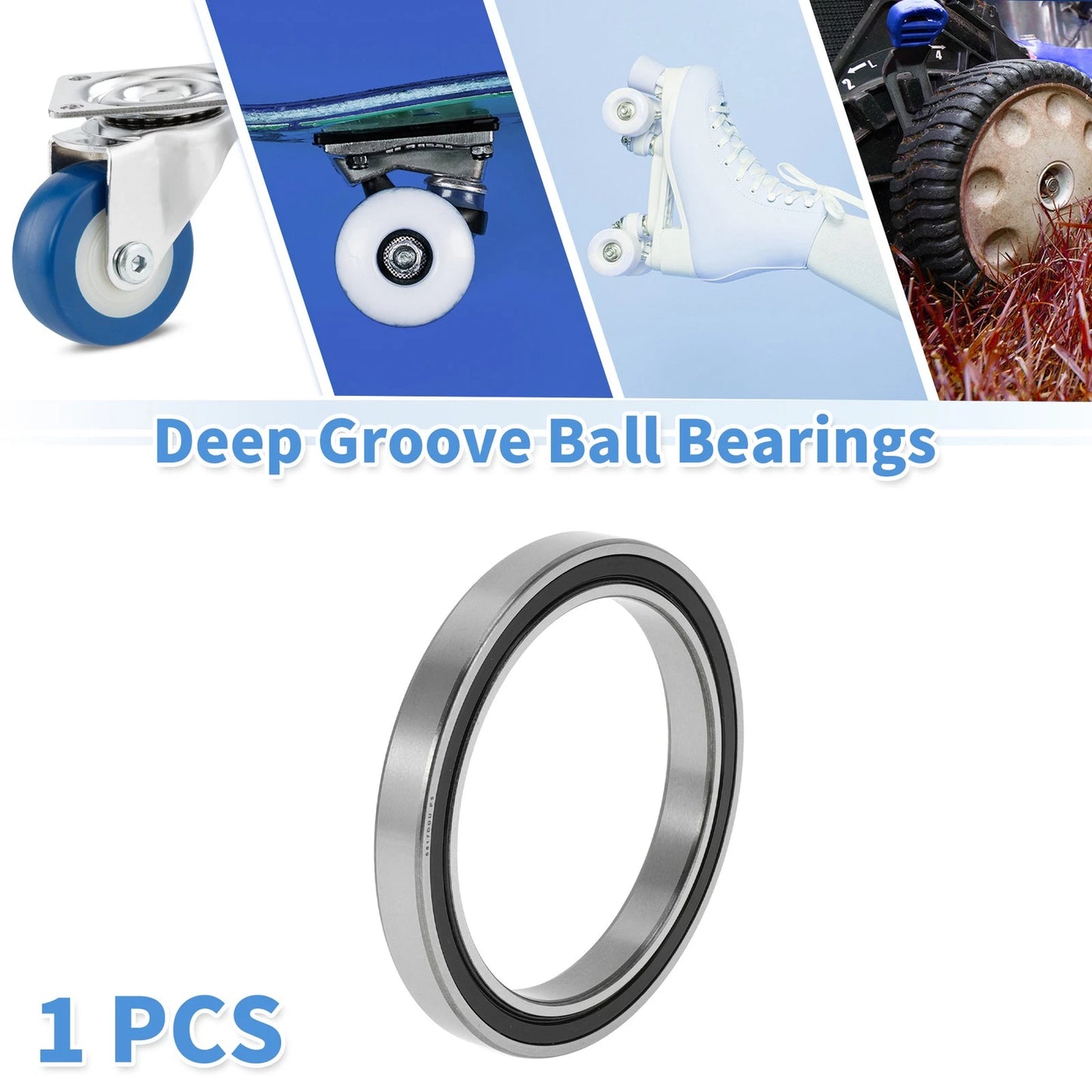 6817DDU / 85x110x13mm / Deep Groove Ball Bearings P5 for Scooter Wheel
