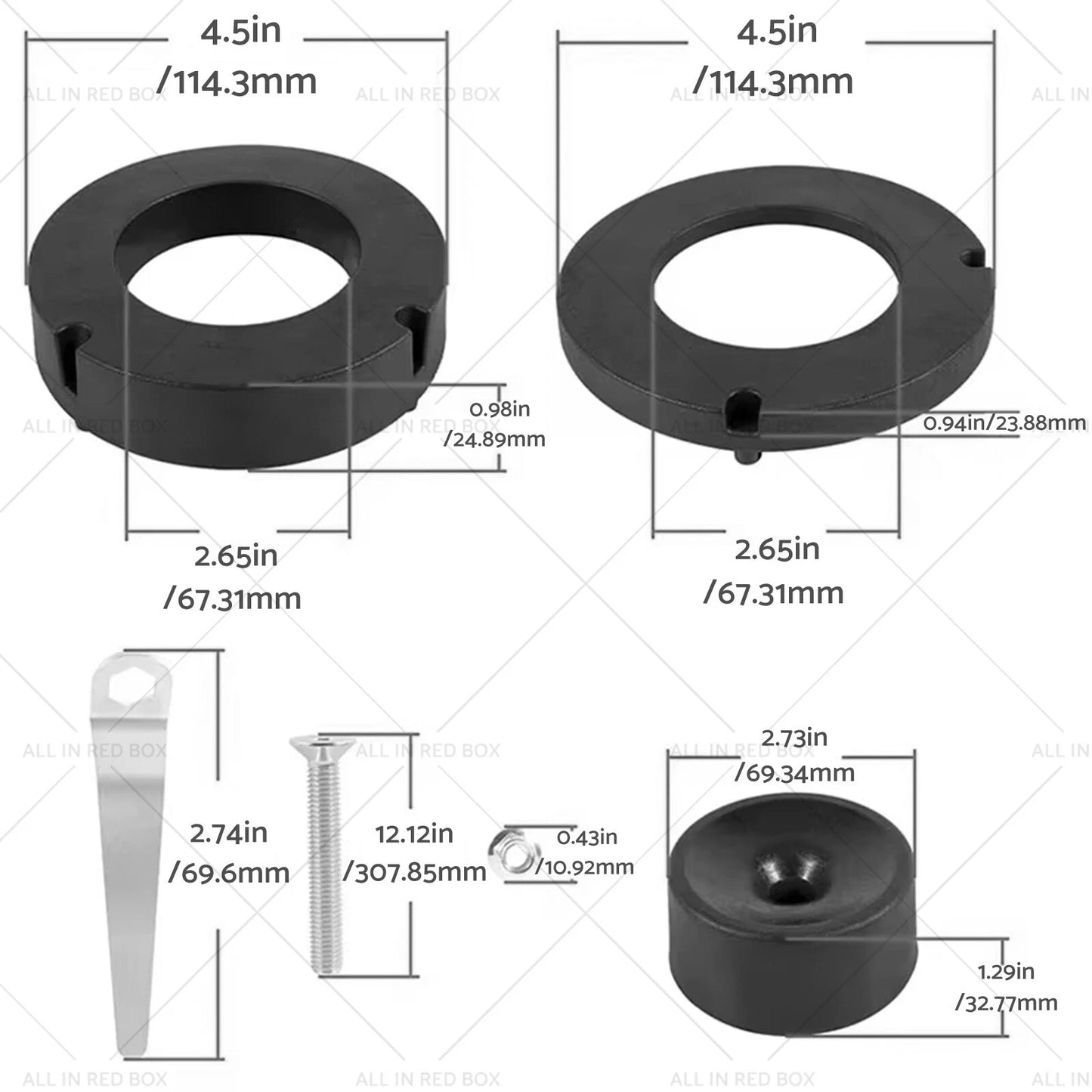 1.5" Performance Spacer Leveling Kit for Jeep Gladiator JT (2020-2023)